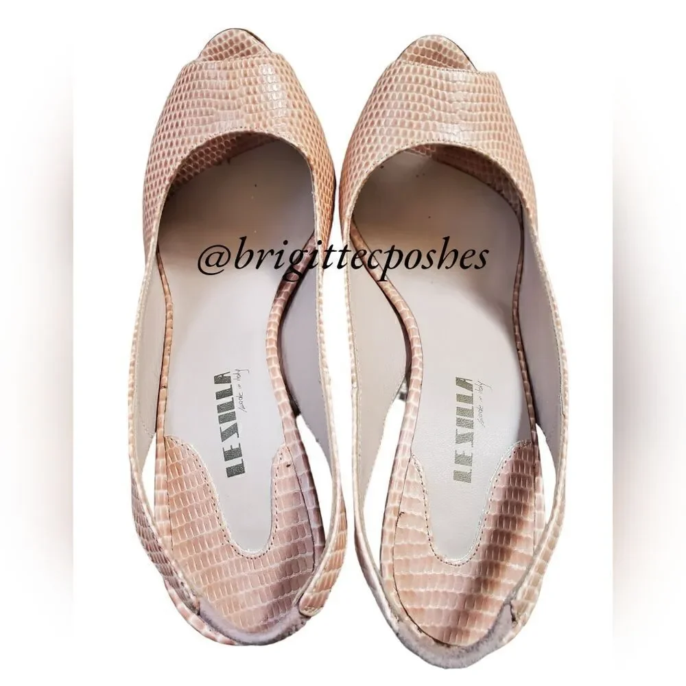 LE SILLA Camille Peep Toe Platform Pumps Size 8